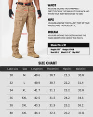 Hebepol Men's Tactical Pants, Lightweight Hiking Work Pants, Water Resistant Ripstop Cargo Pants