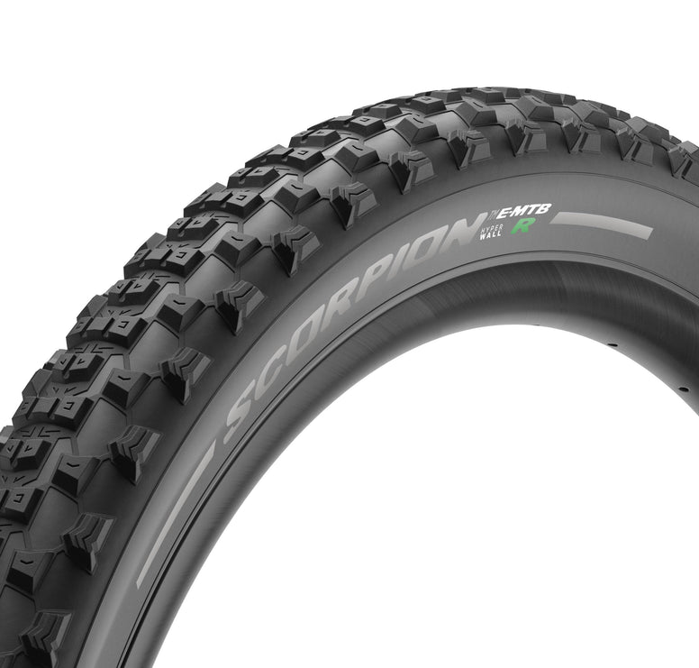 Pirelli Scorpion E-MTB R Mountain Bike Rear Tire, Mixed Terrain, E-Bike MTB, Tubeless Ready Clincher TLR, Added Traction & Durability, New E-MTB casing, (1) tire, Black / 29" or 27.5" Sizes