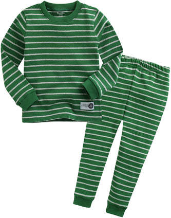 VAENAIT BABY 12-18 Months Kids Boys Girls Unisex Toddler Colorful Stripe/Simple Sleepwear Pajama 2pcs Set