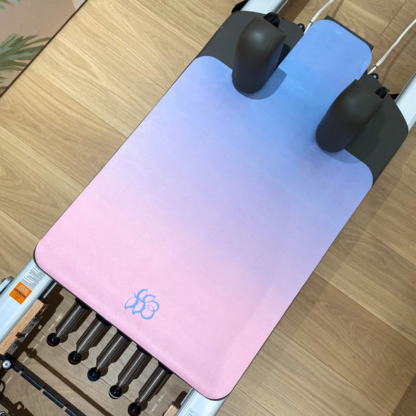 HavoBody Pilates Reformer Mat Towel - Reformer Cover Protector with Sweat Absorbing Grip, Pilates Equipment Accessories for Home and Class - Soft, Non-Slip, Hygienic, Quick Dry (Between The Clouds)