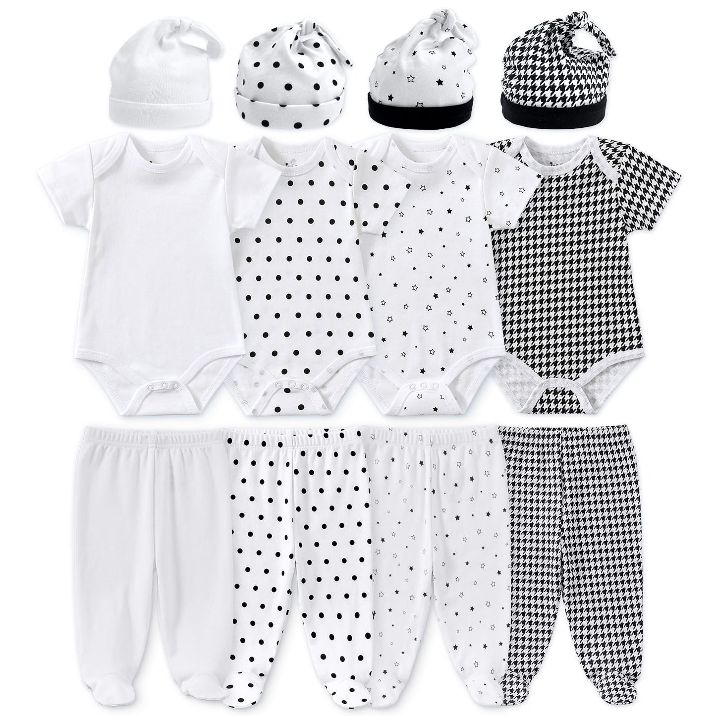 Unisex Baby Layette Essentials Giftset Clothing Set 12-Piece 0-3M