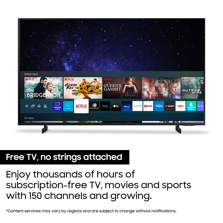 SAMSUNG 65-Inch Class Crystal 4K UHD AU8000 Series HDR, 3 HDMI Ports, Motion Xcelerator, Tap View, PC on TV, Q Symphony, Smart TV (2021) - International Version