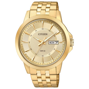 Citizen Men's Crystal-Accent Goldtone Stainless Steel Watch