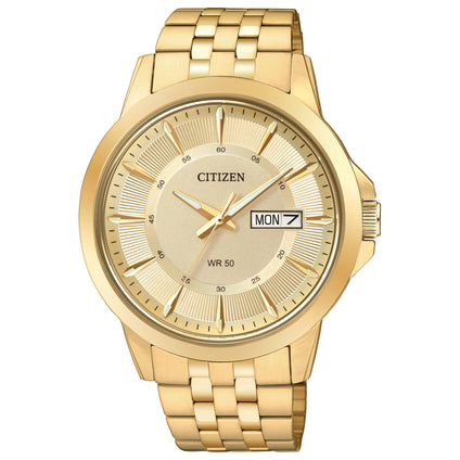 Citizen Men's Crystal-Accent Goldtone Stainless Steel Watch