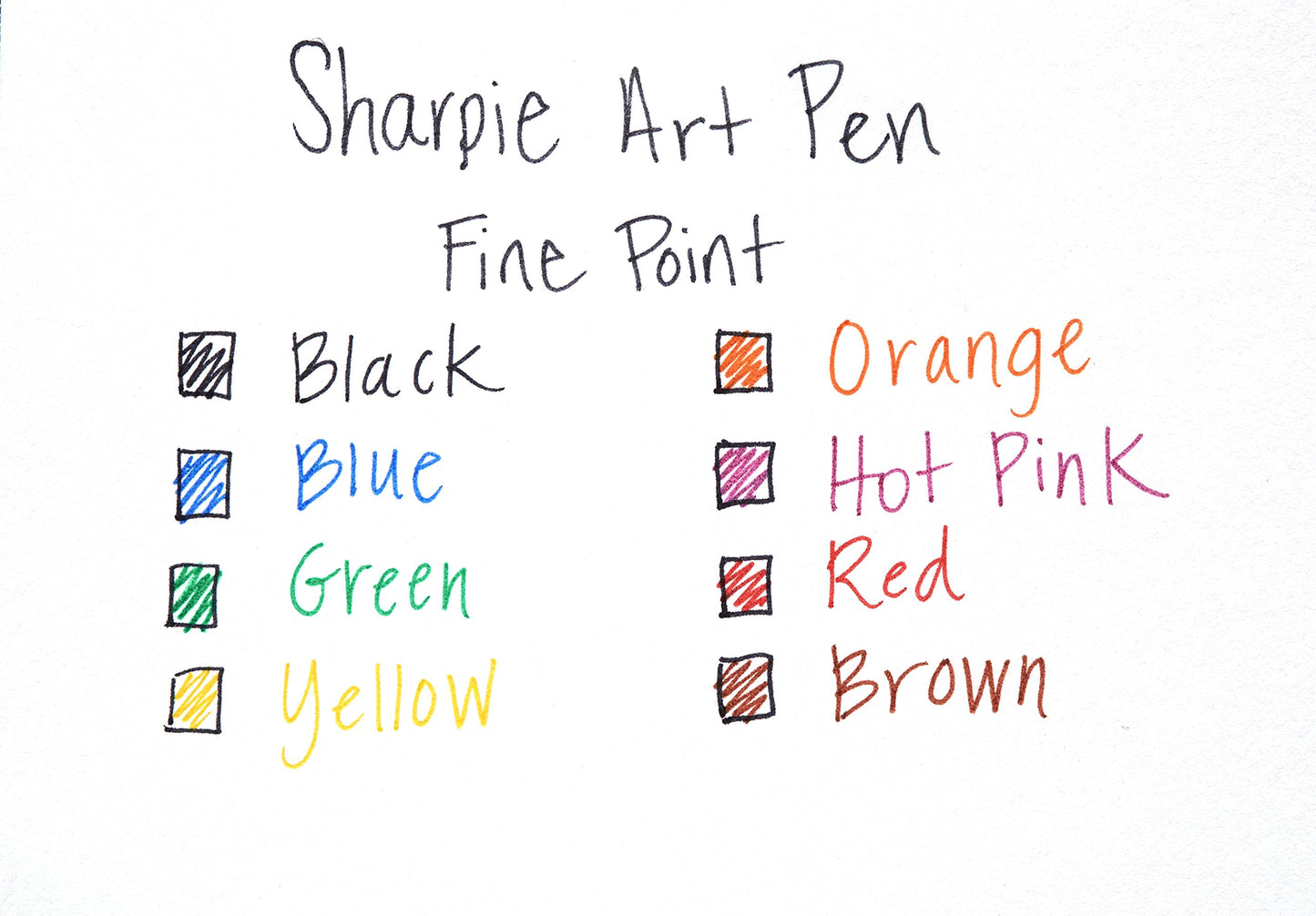 Sharpie Art Pens, Fine Point, Assorted Colors, Hard Case, 8 Pack (1982056)