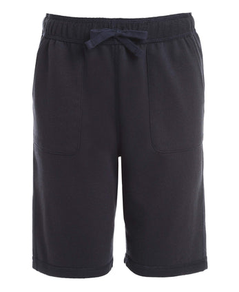 IZOD Boys' School Uniform Sensory-Friendly Knit Short, Soft Fabric with Elastic Waist, Tagless, Flattened Seams & Pockets