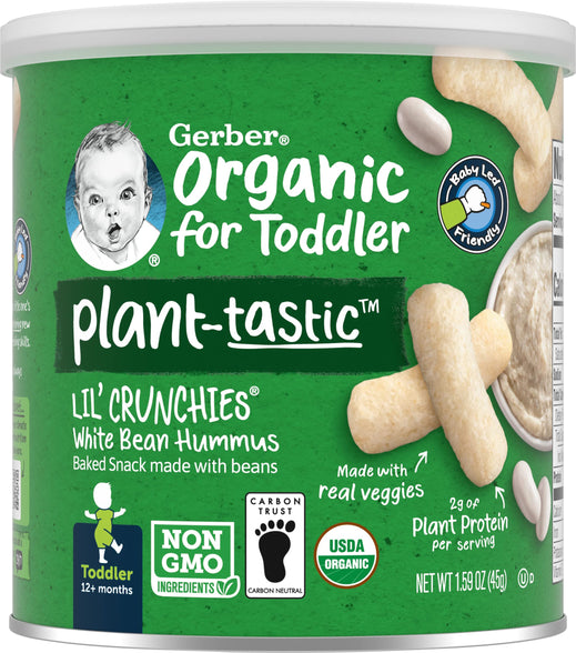 Gerber Lil Crunch Organic, White Bean Hummus