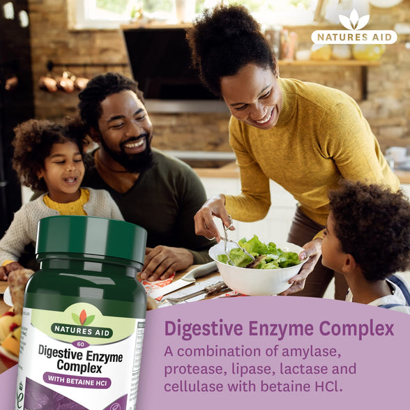 Natures Aid Digestive Enzyme Complex Tablets -60 Tablets