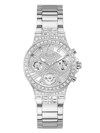 GUESS 36mm Multifunction Glitz Dial Watch with Crystals