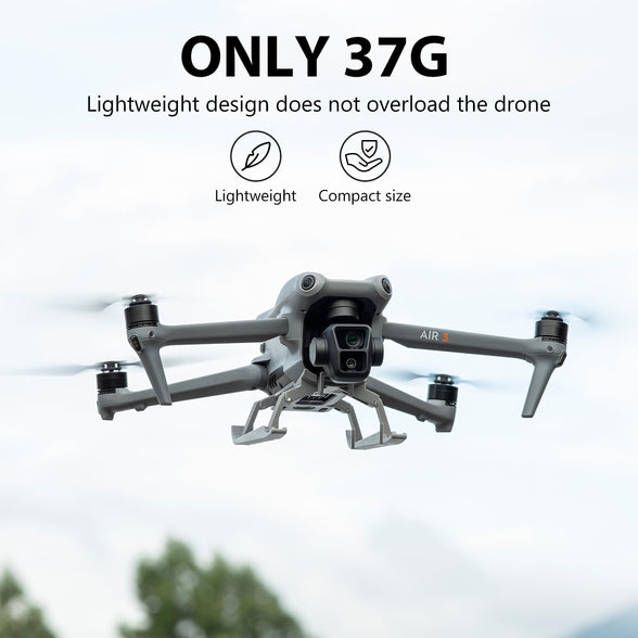 معدات الهبوط ل DJI Air 3 ، مجموعة تمديد ارتفاع الساق الممتد قابلة للطي ل DJI Air 3 Fly المزيد من ملحقات الطائرات بدون طيار (رمادي)