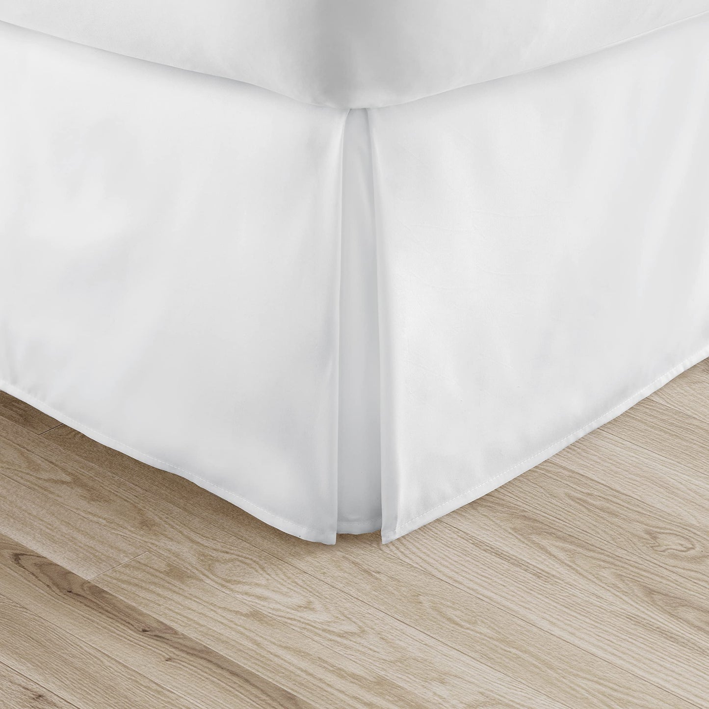 Linen Market 3 Pleated Bedskirt, Twin XL, White