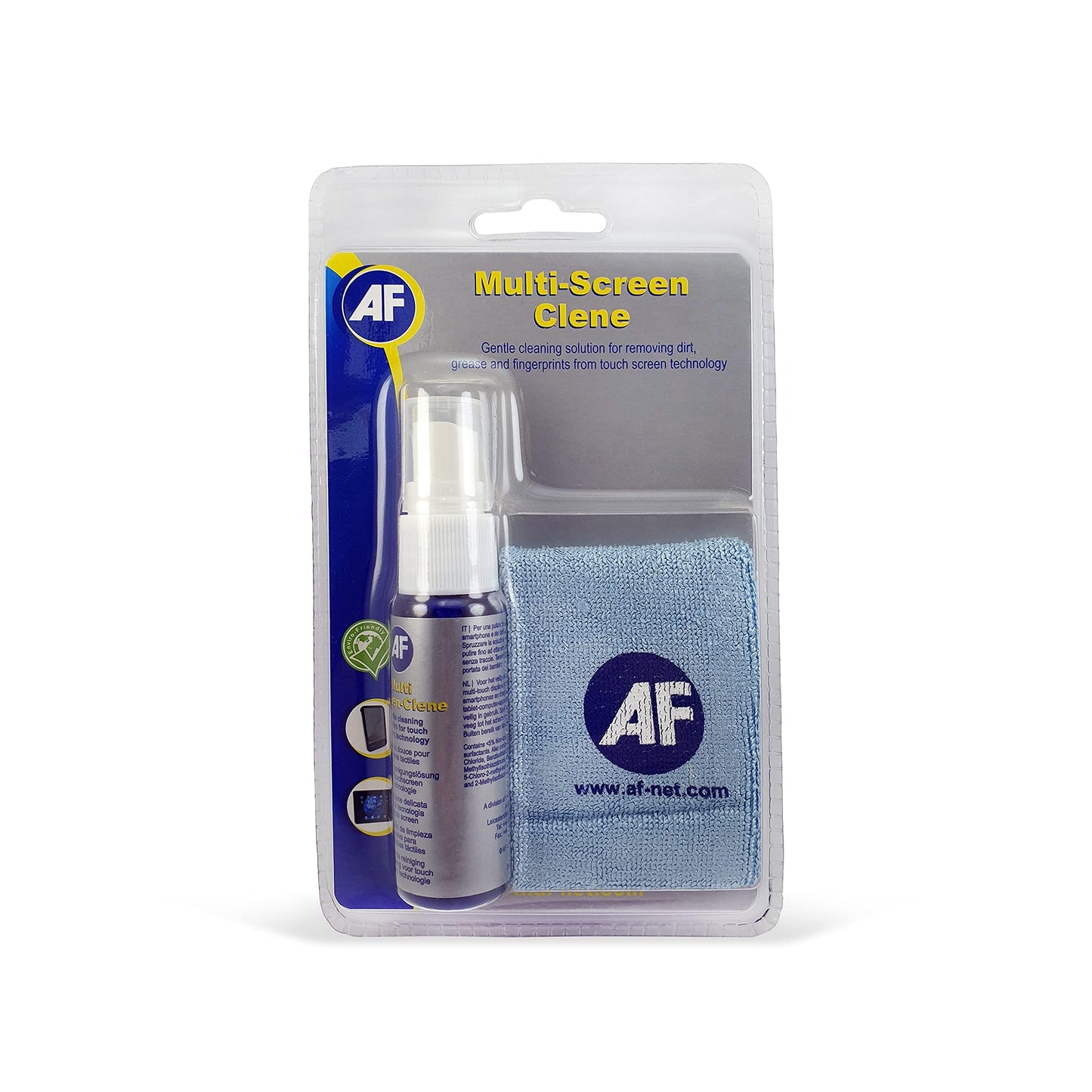 Af Multi Screen Clene Travel Pack Cleaning Solution For Touch Technology, White, Axmca25Mf