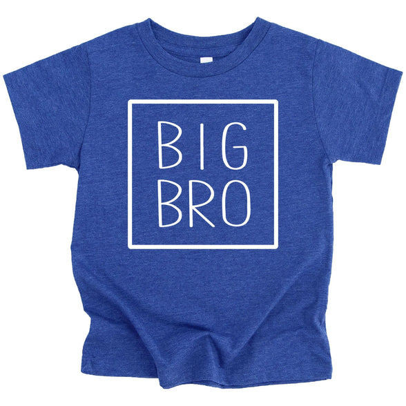 Big Bro Square Sibling Reveal Announcement Shirt for Boys Big Brother Sibling Outfit