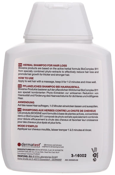 BIOXSINE SHAMPOO FOR GREASY HAIR- AGAINST HAIR LOSS IN MEN & WOMEN AND ACCELERATE GROWTH- FAST GROWTH REMEDY 300ML