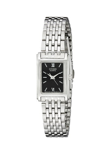 Citizen Women's Stainless Steel Watch with Black Dial