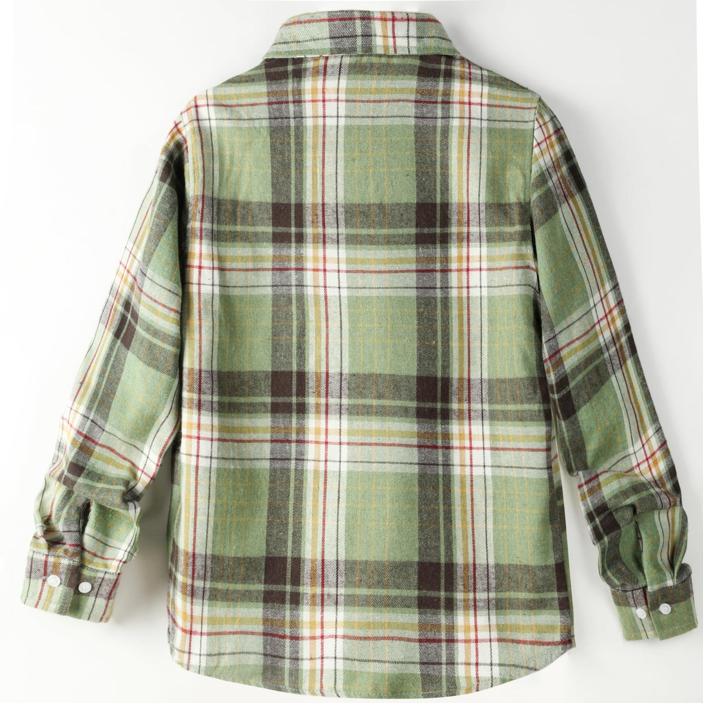 Aimehonpe Kids Boys Flannel Buffalo Plaid Long Sleeve Button Down Dress Shirt