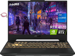 ASUS TUF F15 (2023) Gaming Laptop, 15.6” FHD 144Hz Display, Intel Core i7-12700H, GeForce RTX 4070 8GB GDDR6, 16GB DDR4, 1TB NVMe SSD, Wi-Fi 6, Windows 11, Mecha Gray