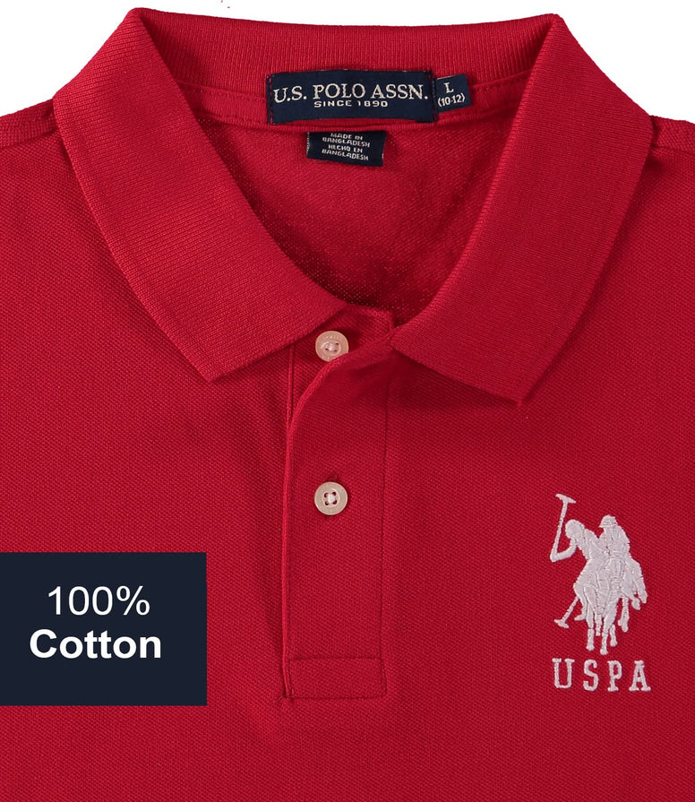 U.S. Polo Assn. Boys' Classic Polo Shirt, Multi (10-12 Boys)