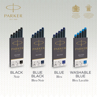 Parker 1950382 Quink Fountain Pen Refill Box of 5