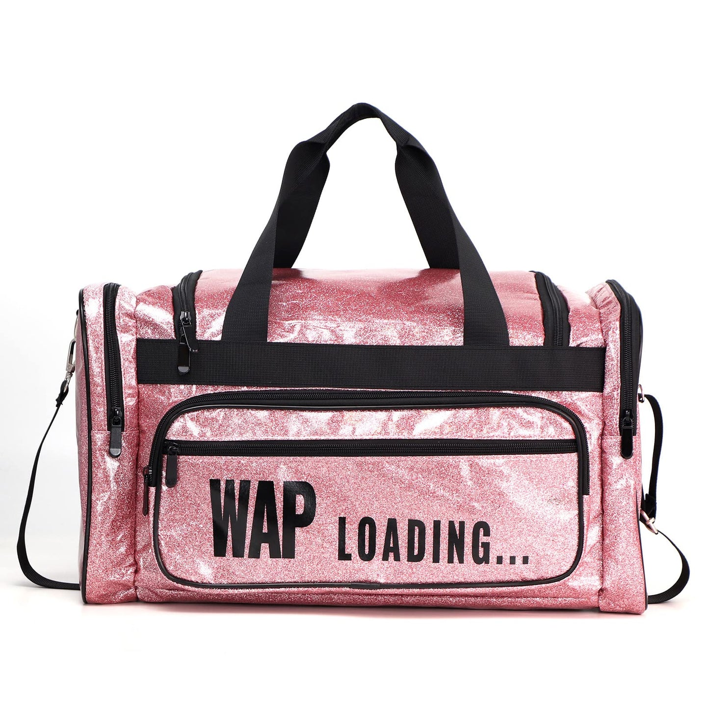 Spennanight Bag Reinforced Portable Wap Loading Glitter Duffle Bag Travel Bags Luggage Women