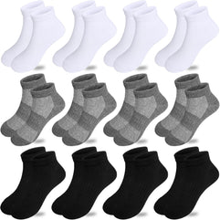 Bemeol Girls Socks 12 Pairs Girls Low Cut Ankle Athletic Socks Kids Cotton Sports Socks