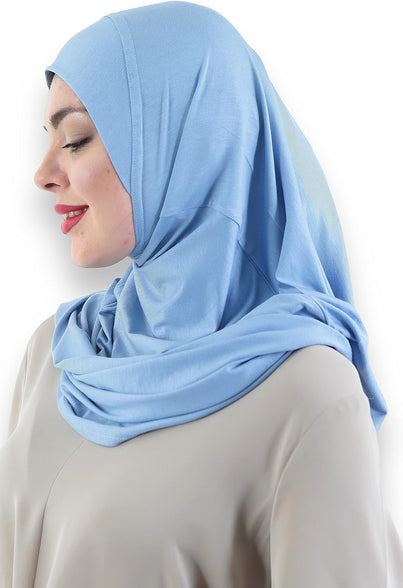 Avanos Easy Wear Soft Hijab for Women, Instant Hijab Long Scarf, Jersey Turbans Prayer Muslim Abayas Dress Clothes Jilbab