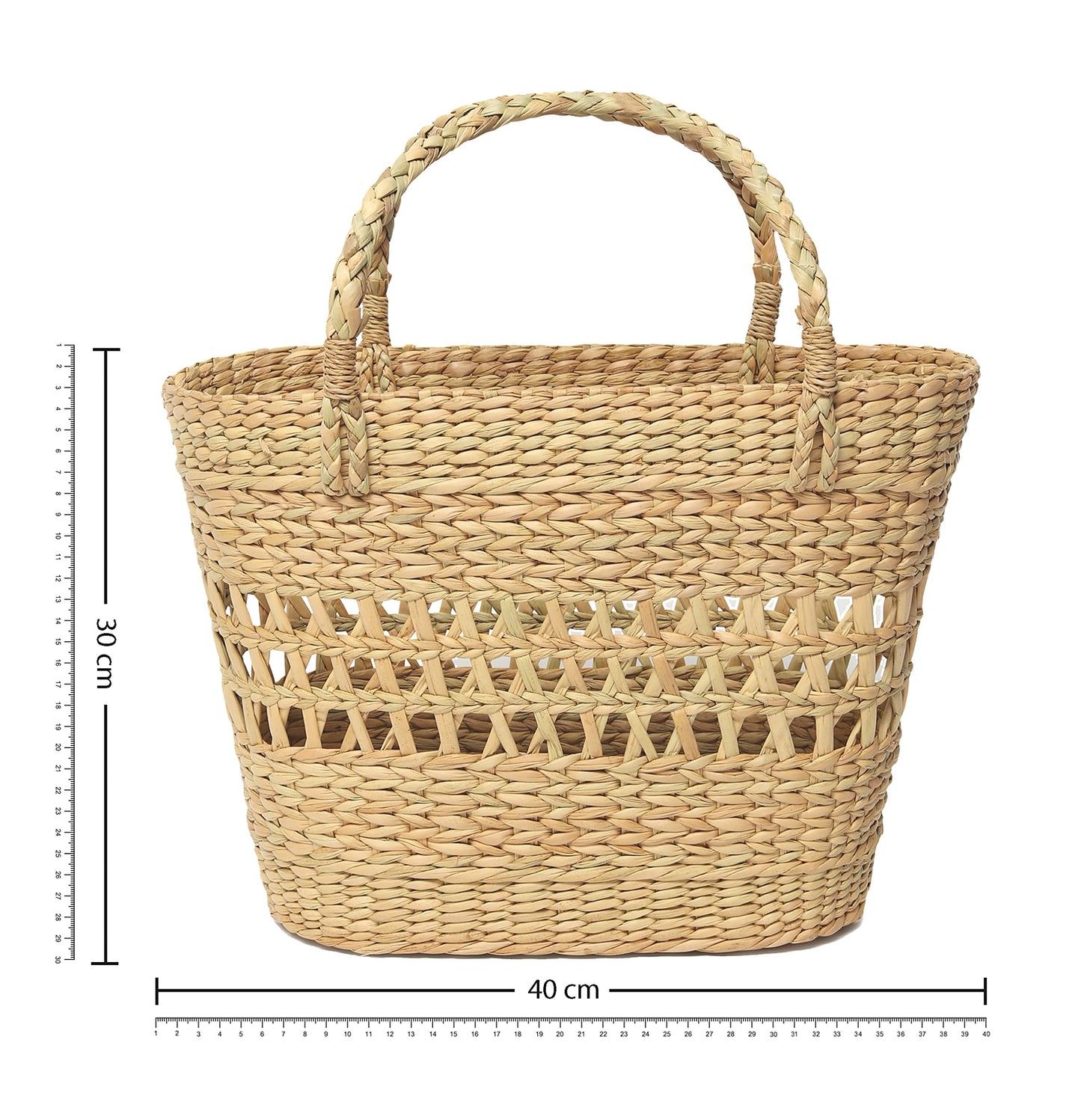 Habere India-All the Cultures Fabricating India Picnic Baskets | Lunch Basket | Cane or Jute Basket | Cane Basket for Gifting | Wicker Baskets (Multi Color 8)