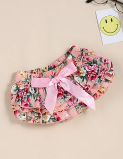 Infant Baby Girl Clothes Daddy's Girl Letter Print Romper Floral Bloomers with Headband 3PCs Toddler Outfits Set 3-6 Months