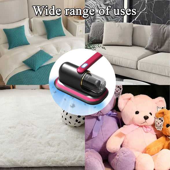 B IOTSES Bed Vacuum Cleaner Upgraded Cordless UV Vacuum Cleaner, Handheld deep Mattress Vacuum Cleaner, Effectively Cleans Bedding, Sofas, Carpets and Other Fabric Surfaces