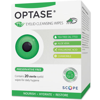 Optase Tea Tree Oil Lid Wipes Preservative Free
