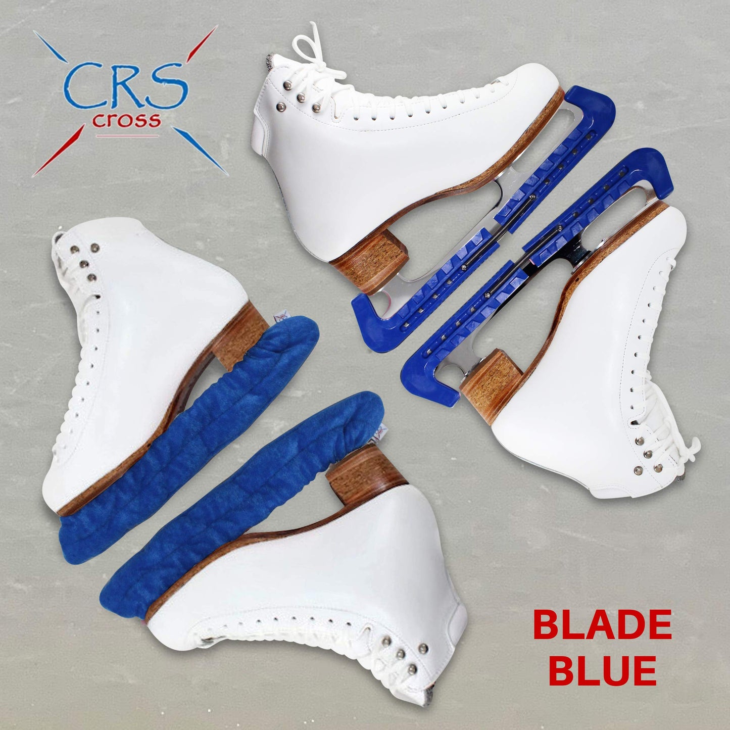 CRS Cross Skate Guards, Soakers & Towel Gift Set - Ice Skating Guards and Soft Skate Blade Covers for Figure Skating or Hockey