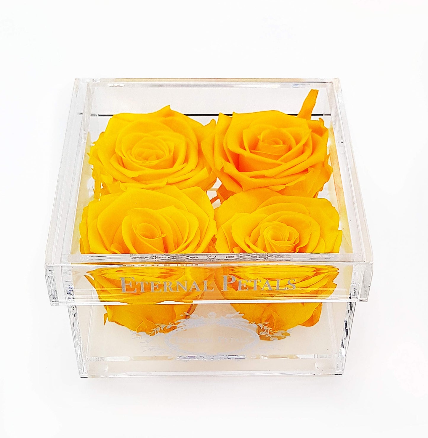 Real Roses That Last A Year - White Gold Quartet (Yellow)