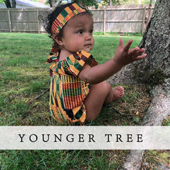 YOUNGER TREE African Baby Clothes Girl Dashiki Ankara Outfit Set(3-6 M )