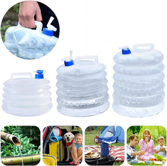 COOLBABY 10L Outdoor Collapsible Water Bag Camping Foldable Water Containers Drinking Multifunction Telescopic Storage Water Bottle