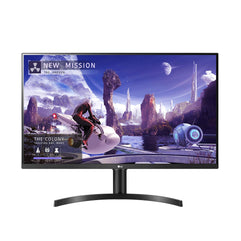 LG 32QN650-B 32-Inch QHD (2560 x 1440) IPS Monitor with HDR 10, AMD FreeSync and Dual HDMI Inputs (Height Adjustable Stand)- Black