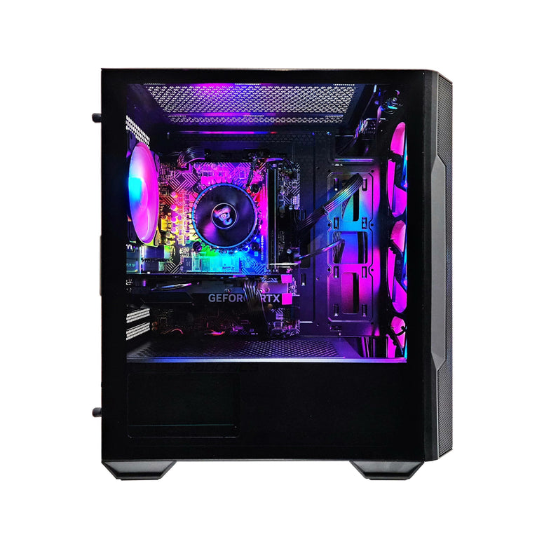 2FR RGB Gaming PC - Intel i5-12400F, 16GB DDR4, Nvidia RTX 3050, 1TB NVME M.2 SSD, RGB CPU Case, Windows 10 pro, 1 Year Warranty (T-266 V2) (i5-12400F/RTX3050)