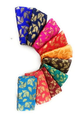 Cotton Colors Unstitched Silk Blouse Piece Material Mobile Packing 1 Meter, (100 cm)-DA22, Multicolour, L