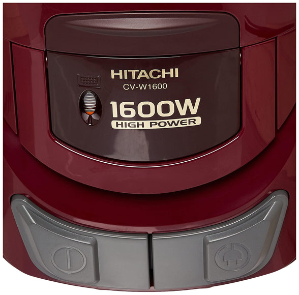 Hitachi 1600W Powerful Bagless Vacuum Cleaner, High Suction Power With 5L Big Dust Capacity, Cloth Filter, Blower Function, Rug, Floor & Crevice Nozzle, Brush, CVW160024CBSWR