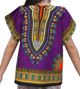 RaanPahMuang Childs Unisex African Dashiki Kaftan Shirt - XS to L