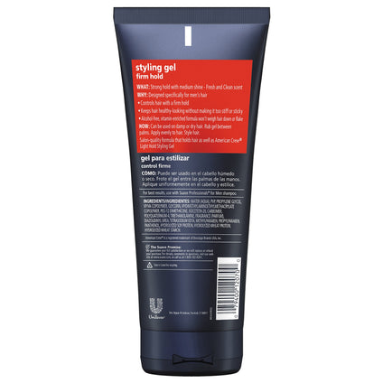 Suave Men Styling Gel, Firm Control, 7 oz