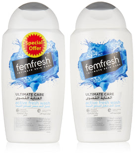 FemFresh Intimate Active Fresh Wash 250ml, Twin pack