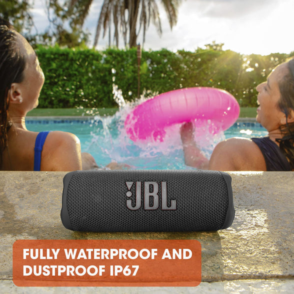 JBL Flip 6 Portable IP67 Waterproof Speaker with Bold JBL Original Pro Sound, 2-Way Speaker, Powerful Sound and Deep Bass, 12 Hours Battery, Safe USB-C Charging Protection - Teal, JBLFLIP6TEAL