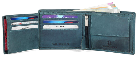 WILDHORN Genuine Leather Hand-Crafted Wallet For Men, Bifold Leather Wallet ,Model-WH1173