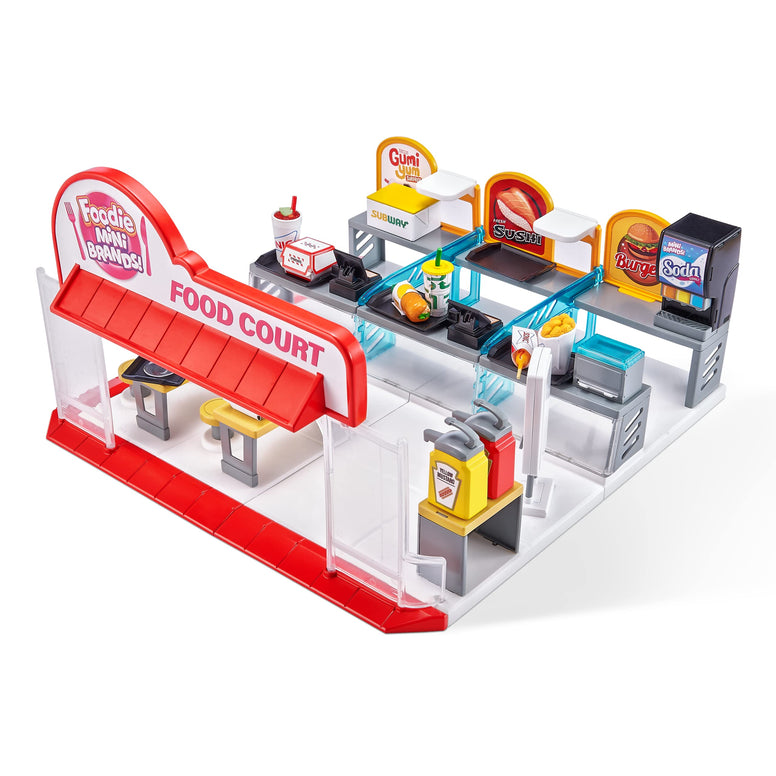 5 Surprise Foodie Mini Food Court 32-Pieces Playset with 1 Exclusive Miniature Collectible Toy