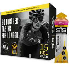 SiS Go Isotonic, low sugar, high carbohydrate Energy Gel (Fruit Salad Flavour) 15 Pack