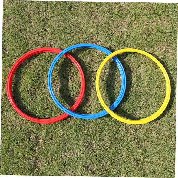 Toddmomy Footbal Football Rings D Ring 6pcs Round Training Rings for Trainers Soccer Rings Agility Rings Soccer Training Rings Gymnastics Ring Training Circle Equipment Sports Fitness Rings