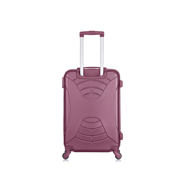 Senator Unisex ABS Hardshell Cabin size Small Suitcase Carry on Travel luggage Trolley with 4 quite spinner wheel KH2005 (Carry-On 20-Inch, Maroon)