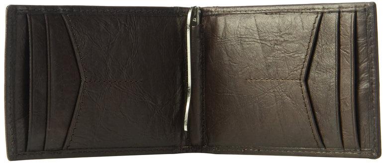 Fossil Men's Money Clip Bifold Wallet, Neel-Brown, One Size (ML3887200)