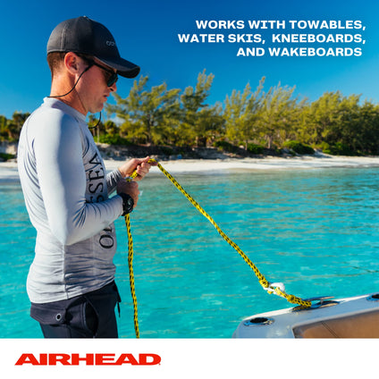 AIRHEAD Heavy Duty Tow Harness for 1-4 Rider Towable Tubes, Water Skis, Wakesurf Boards and Wakeboards, Multiple