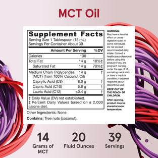 Jarrow Formulas, Mct Oil, 20 Fl Oz (591 Ml)